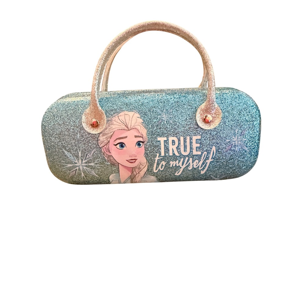 Disney Frozen Elsa Blue Glitter Hard Sunglasses Case True To‎ Myself Disney Core